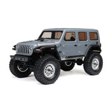 SCX24 1/24 Jeep Wrangler JLU 4X4 Rock Crawler Brushed RTR, Gray, Axial
