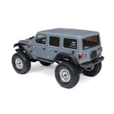 SCX24 1/24 Jeep Wrangler JLU 4X4 Rock Crawler Brushed RTR, Gray, Axial