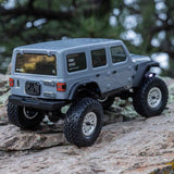 SCX24 1/24 Jeep Wrangler JLU 4X4 Rock Crawler Brushed RTR, Gray, Axial