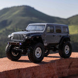 SCX24 1/24 Jeep Wrangler JLU 4X4 Rock Crawler Brushed RTR, Gray, Axial