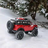 SCX24 1/24 2021 Ford Bronco 4WD Truck Brushed RTR, Red, Axial