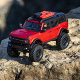 SCX24 1/24 2021 Ford Bronco 4WD Truck Brushed RTR, Red, Axial