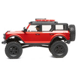 SCX24 1/24 2021 Ford Bronco 4WD Truck Brushed RTR, Red, Axial