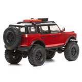 SCX24 1/24 2021 Ford Bronco 4WD Truck Brushed RTR, Red, Axial