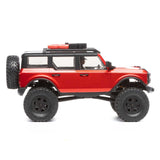 SCX24 1/24 2021 Ford Bronco 4WD Truck Brushed RTR, Red, Axial
