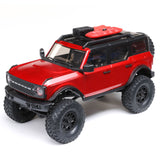 SCX24 1/24 2021 Ford Bronco 4WD Truck Brushed RTR, Red, Axial