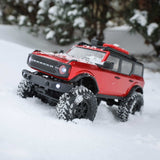 SCX24 1/24 2021 Ford Bronco 4WD Truck Brushed RTR, Red, Axial