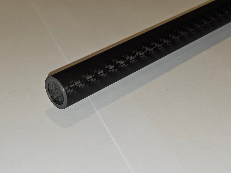 20mm x 14mm x 1m Carbon Fibre Tube, 3K Matt Twille Woven