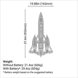 SR-71 Blackbird Twin 40mm EDF BNF Basic with AS3X and SAFE Select