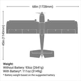 Super Timber 1.7m BNF Basic with AS3X and SAFE Select, E-flite