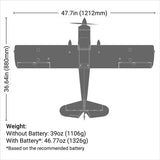Decathlon RJG 1.2m BNF Basic with AS3X and SAFE Select, E-flite
