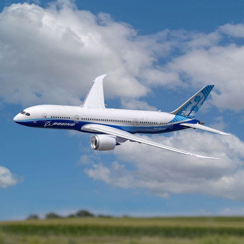 Micro Boeing 787 Dreamliner Twin 30mm EDF BNF Basic with AS3X and SAFE Select, E-flite