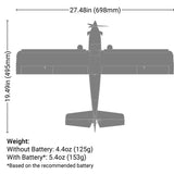 UMX Turbo Timber Evolution BNF Basic with AS3X and SAFE, E-flite