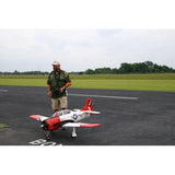 North American T-28 Trojan 35-60cc 2.18m ARF Kit, Red / White, 1/6th Scale, No Retracts, Seagull Models