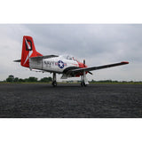 North American T-28 Trojan 35-60cc 2.18m ARF Kit, Red / White, 1/6th Scale, No Retracts