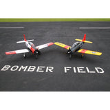 North American T-28 Trojan 35-60cc 2.18m ARF Kit, Red / White, 1/6th Scale, No Retracts, Seagull Models