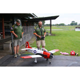 North American T-28 Trojan 35-60cc 2.18m ARF Kit, Red / White, 1/6th Scale, No Retracts, Seagull Models
