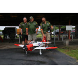 North American T-28 Trojan 35-60cc 2.18m ARF Kit, Red / White, 1/6th Scale, No Retracts, Seagull Models