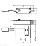 8.0kg @ 6V, Thin Wing, Digital, Metal Gear Servo, Savox SG-0211MG