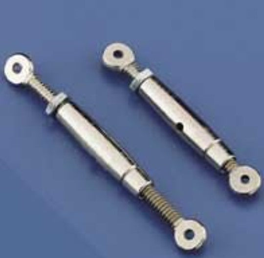 1/4 Scale Turnbuckle (Nickel Plated Steel), 2pkg, Du-Bro