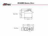 HS-82MG Standard Metal Gear Micro Servo, Hitec