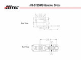 HS-5125MG Slim Metal Gear Wing Servo