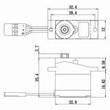 2.2kg @ 6V Digital Micro Servo, Savox SH-0253 PLUS