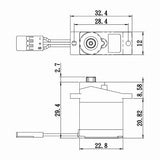 4.6kg @ 6V Digital Micro Servo, Savox SH-0256 PLUS