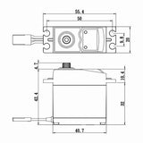 16kg @ 6V, 25kg @ 7.4V Digital Metal Gear STD Servo, Savox SC-0251MG PLUS