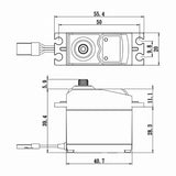 10.5kg @ 6V Digital Metal Gear STD Servo, Savox SC-0252MG PLUS