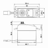 6.5kg @ 6V Digital STD Servo, Savox SC-0352+