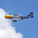 P-51D Mustang 1.5m Smart BNF Basic with AS3X and SAFE Select, E-flite