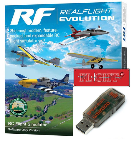 RealFlight Evolution Flight Sim Software & USB Dongle Set