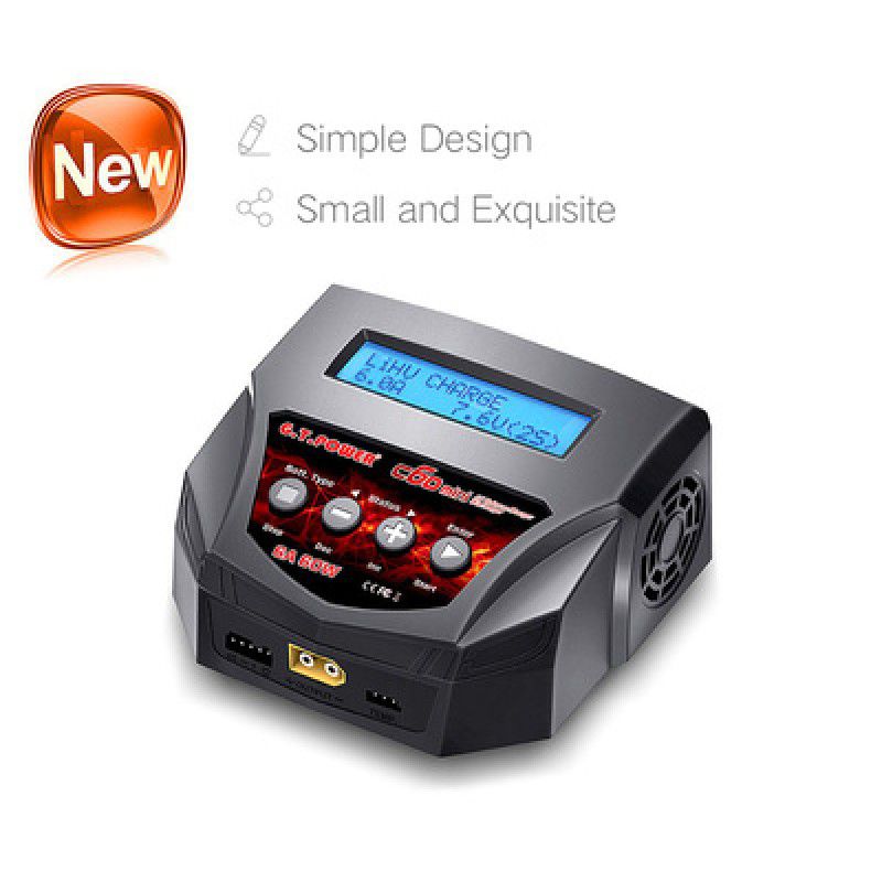 C6D Mini 60W AC Multi-Chemistry Smart Charger, G.T. Power