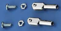 Nickel Plated 4-40 Threaded Rod Ends, Du-Bro