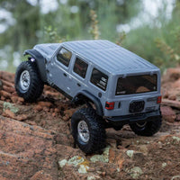 SCX24 1/24 Jeep Wrangler JLU 4X4 Rock Crawler Brushed RTR, Gray, Axial