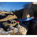 SCX24 1/24 Jeep JT Gladiator 4WD Rock Crawler Brushed RTR, Beige, Axial