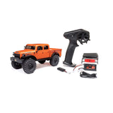 SCX24 1/24 Dodge Power Wagon 4X4 Rock Crawler Brushed RTR, Orange, Axial