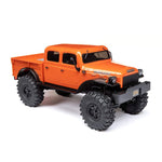 SCX24 1/24 Dodge Power Wagon 4X4 Rock Crawler Brushed RTR, Orange, Axial