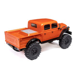 SCX24 1/24 Dodge Power Wagon 4X4 Rock Crawler Brushed RTR, Orange, Axial