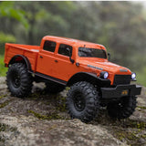 SCX24 1/24 Dodge Power Wagon 4X4 Rock Crawler Brushed RTR, Orange, Axial