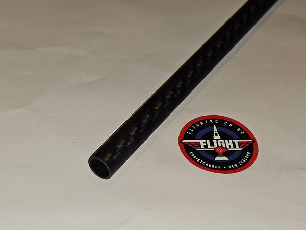 10mm x 8mm x 1m Carbon Fibre Tube, 3K Matt Twille Woven