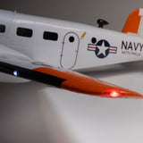 Beechcraft D18/RC-45J 1.5m BNF Basic with AS3X+ & SAFE Select, E-flite