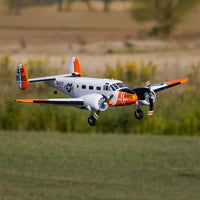 Beechcraft D18/RC-45J 1.5m BNF Basic with AS3X+ & SAFE Select, E-flite