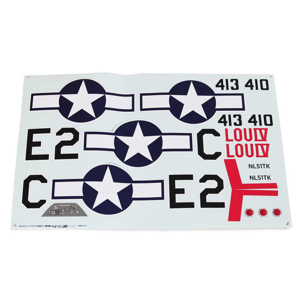 Decal Sheet: P-51D 1.5m Mustang, E-flite