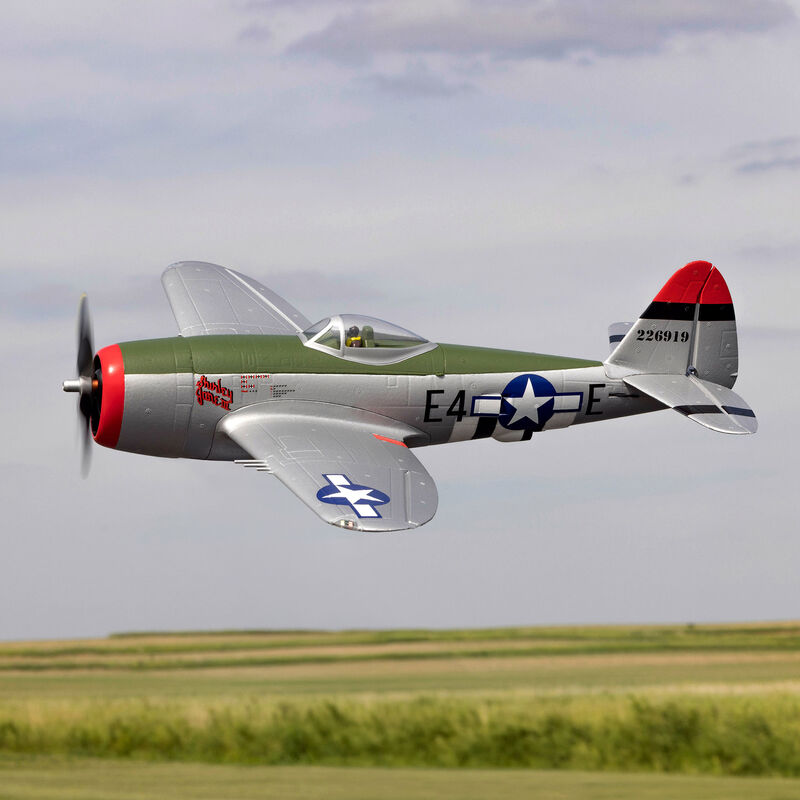 Micro P-47 Thunderbolt 625mm BNF Basic with AS3X and SAFE Select, E-flite