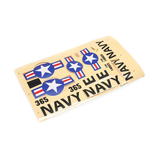 Decal Sheet: T-28 Trojan 1.1m, E-flite
