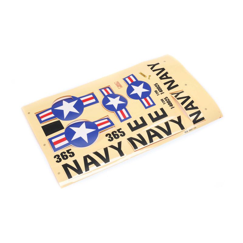 Decal Sheet: T-28 Trojan 1.1m, E-flite