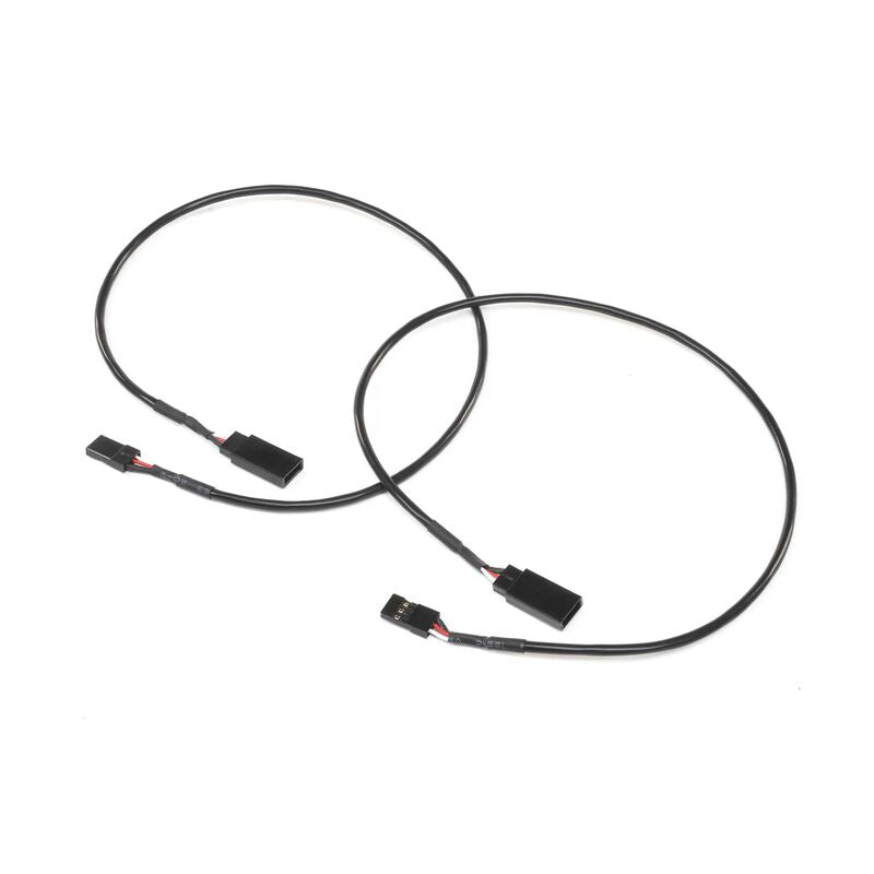 Shielded Servo Extension Leads (2pk), 400mm SPK/JR, E-flite
