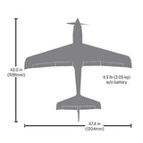 V1200 1.2m BNF Basic with AS3X+ and SAFE Select, E-flite